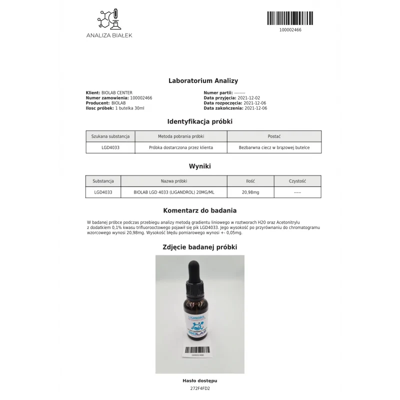 LGD-4033 ligandrol 30 ml