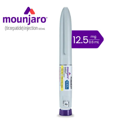 Original Mounjaro KwikPen Tirzepatide 12.5mg/0.6ml, Four-Dose Pre-Filled Injection Pen For Subcutaneous Injection