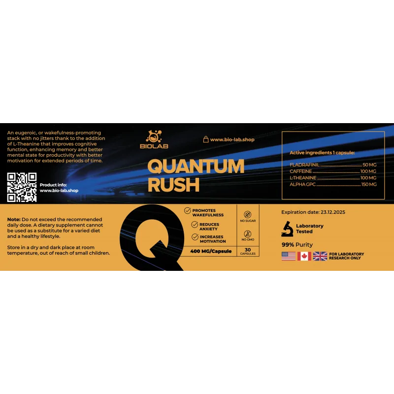 Quantum Rush mix 400 mg, 30 caps
