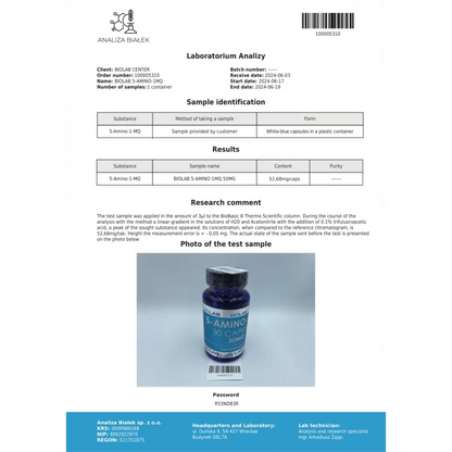 5-amino-1MQ 50 mg, 30 caps