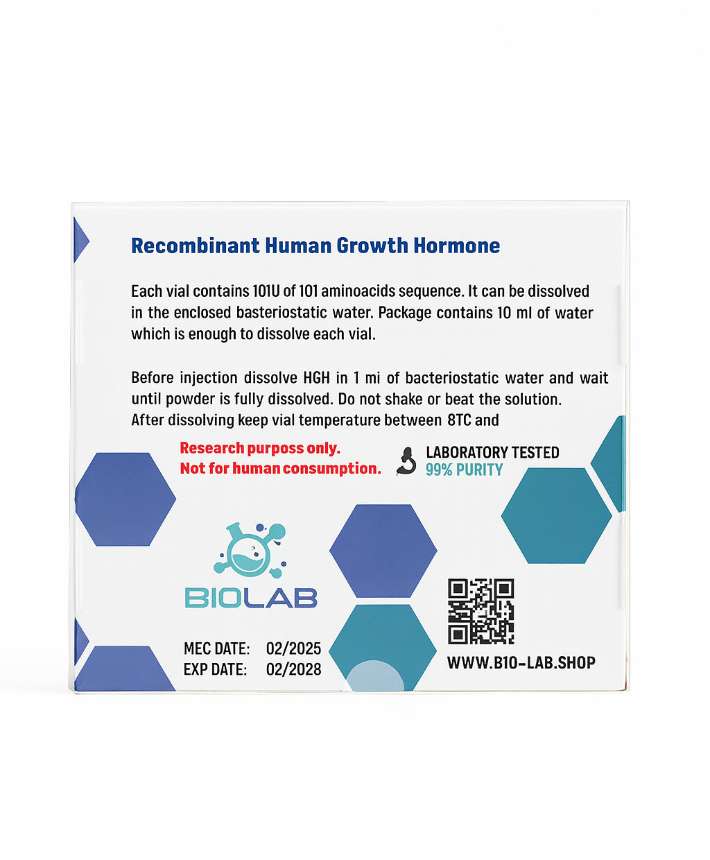 HGH without water - Recombinant Human Growth Hormone (Somatropin)
