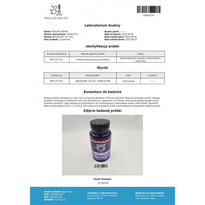 BPC-157 HCl 200 mcg, 60 caps
