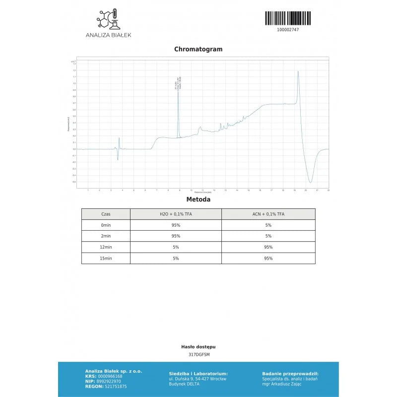 BPC-157 HCl 200 mcg, 60 caps