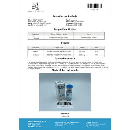 GHK-Cu + Epithalon mix 20/10 mg