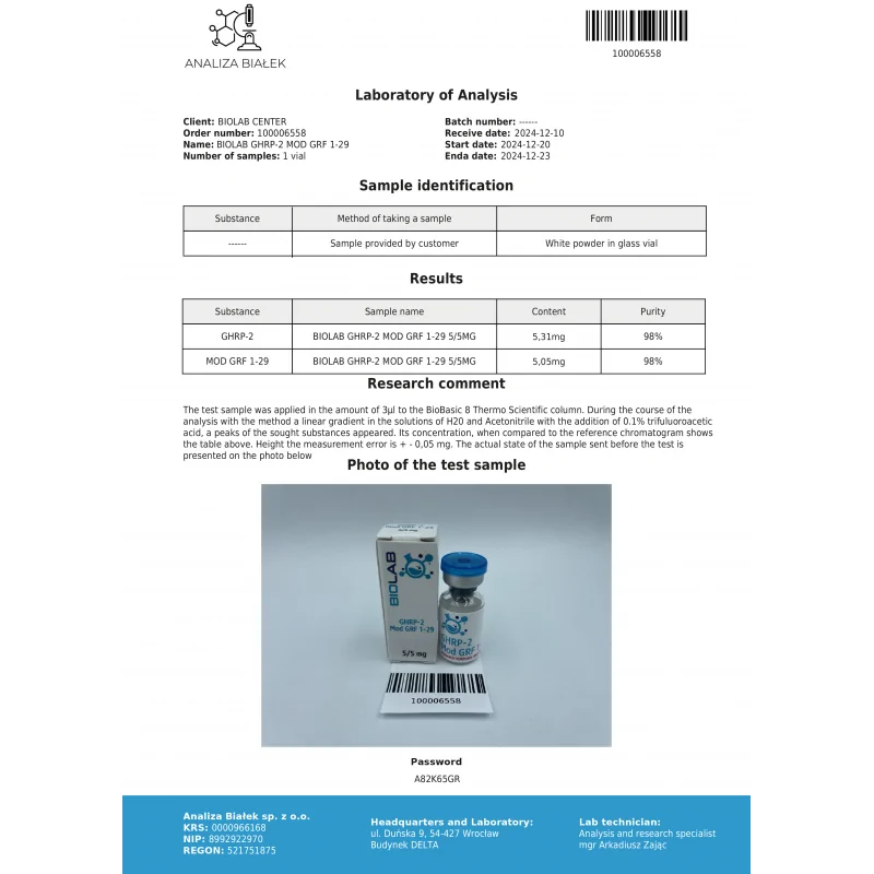 GHRP-2 + MOD GRF 1-29 mix 5/5 mg
