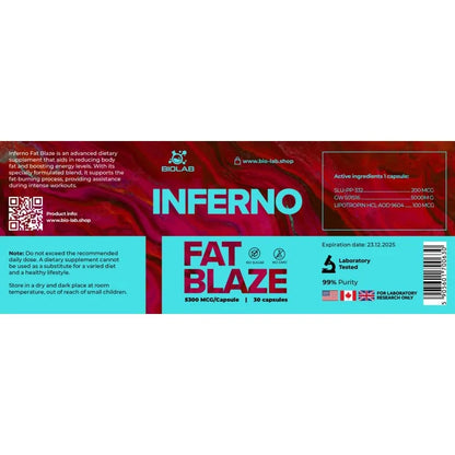 Inferno Fat Blaze 5300 mcg, 30 caps