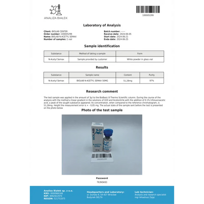 N-acetyl semax 50 mg