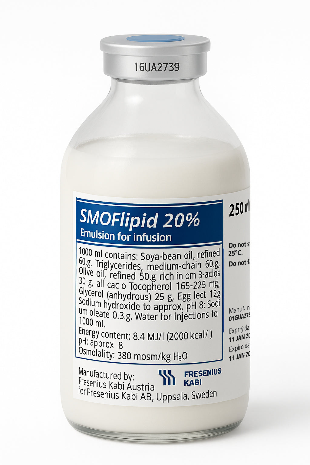 SMOFLIPID 20% - Multi-source lipid profile (soybean + fish + olive + MCT)