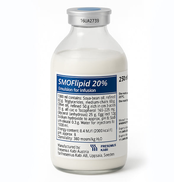 SMOFLIPID 20% - Multi-source lipid profile (soybean + fish + olive + MCT)