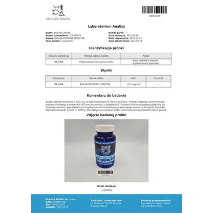 Ostarine 10 mg, 60 caps