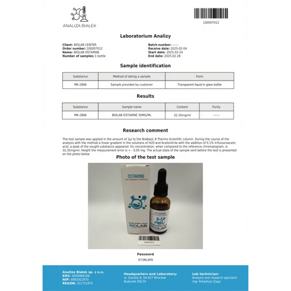 Ostarine MK-2866 30 ml