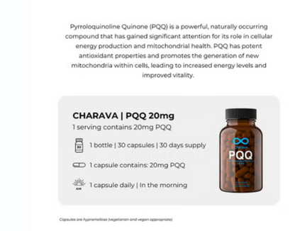 Charava CoQ10 250mg Capsules For Heart Health & Energy, Pack of 30’s