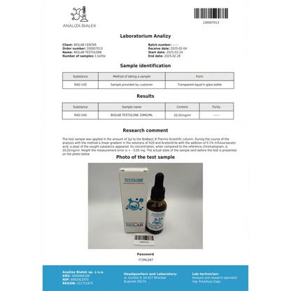 RAD 140 testolone 30 ml